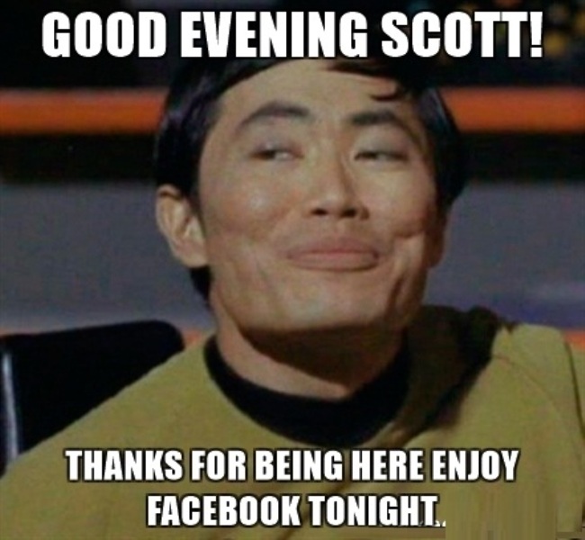 Good Evening Scott