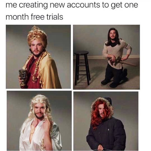 Me Creating New Accounts