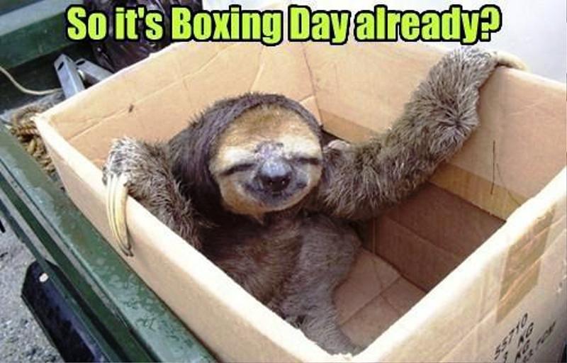 So Its Boxing Day Already