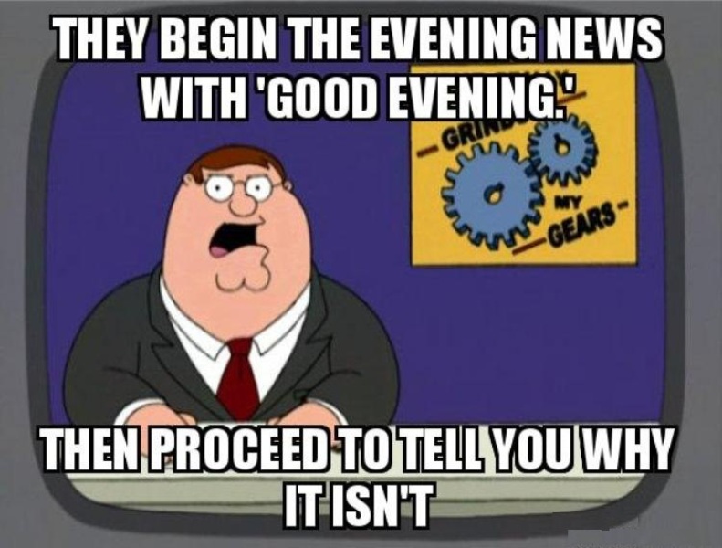 They Begin The Evening News With Good Evening