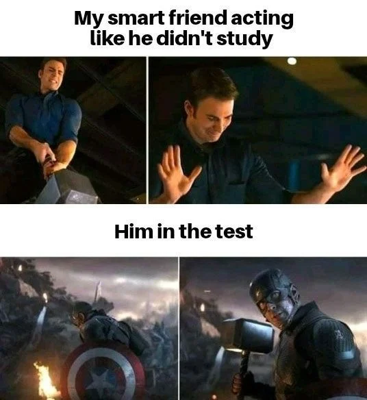 The Smart Friend Captain America Relatable Meme